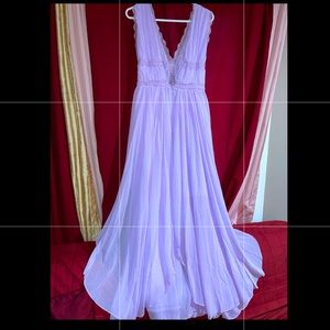 Elegant purple dress